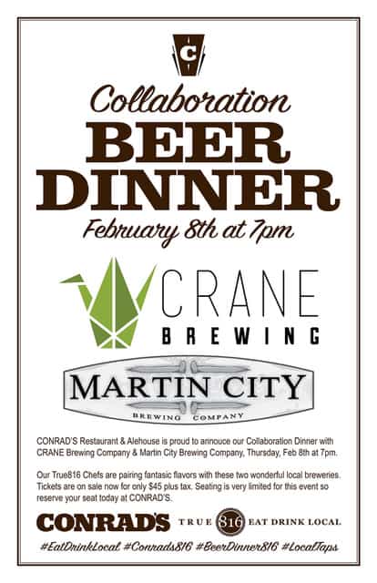 Beer Dinner Feb 2018